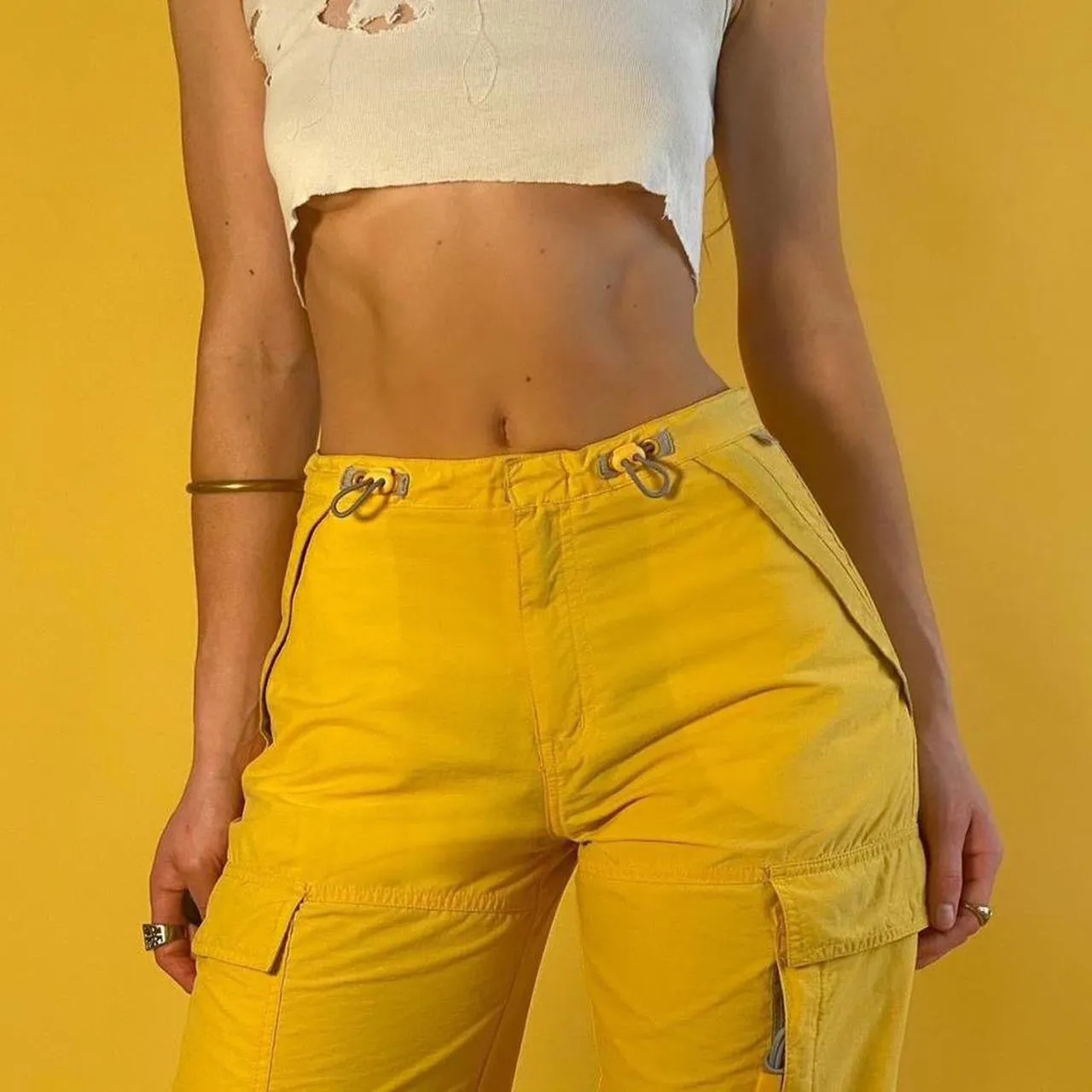 Vintage Toggle Cargo Pants