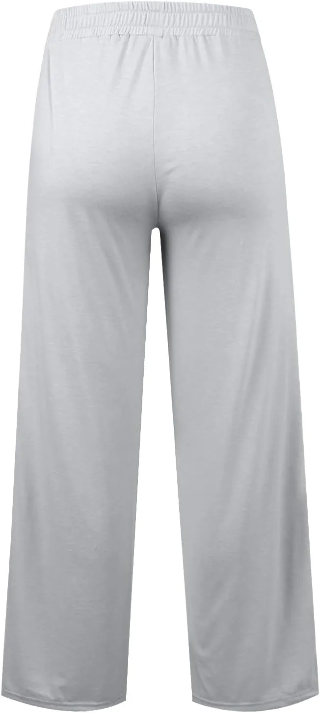 Wide Leg Sweatpants Women Baggy Oversized Straight Leg Sweatpants Lightweight Summer Casual Lounge Pants with Pockets