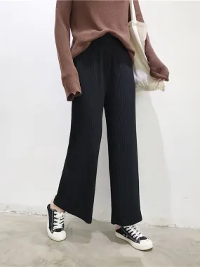 xakxx Urban Loose Wide Leg Solid Color Pants